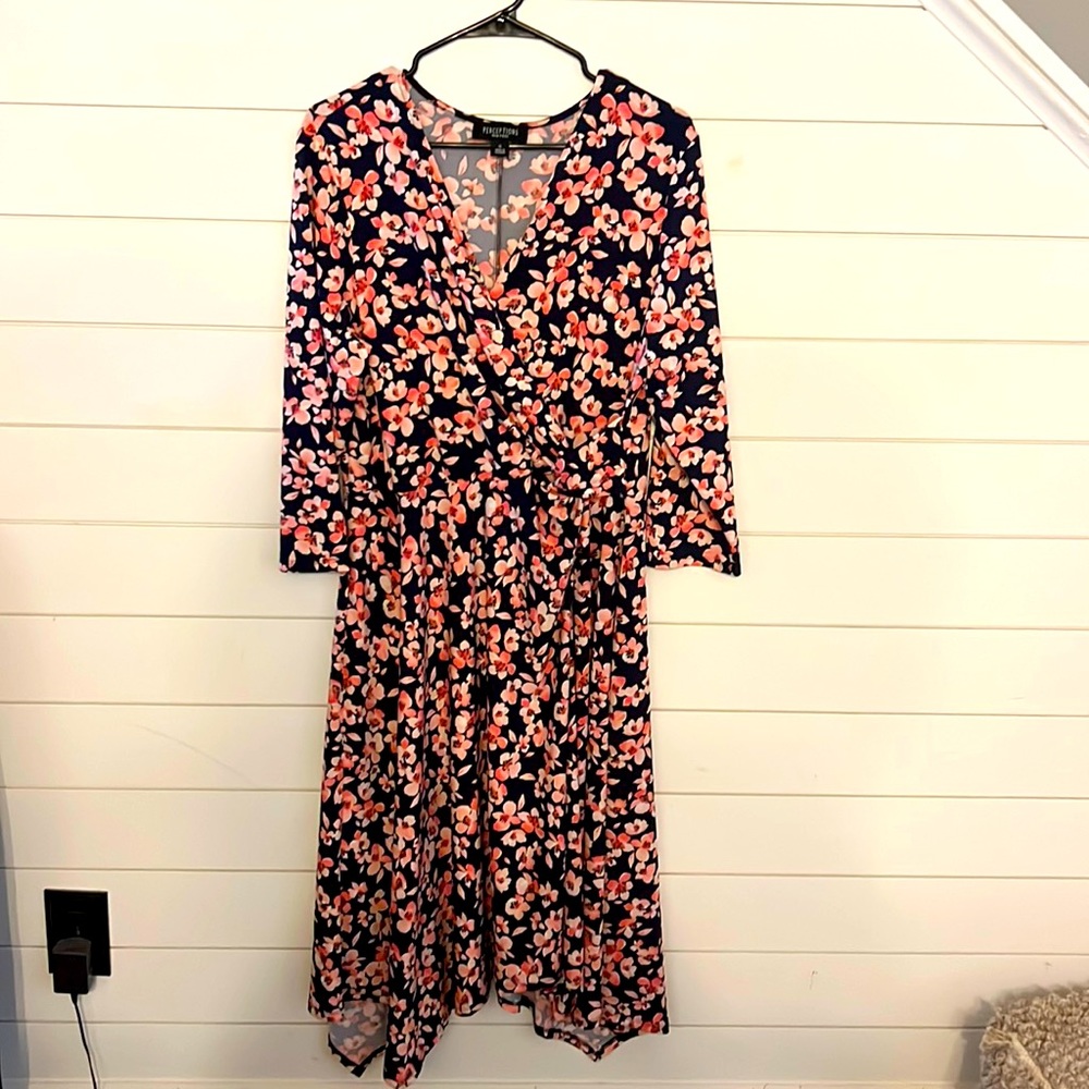 Perceptions New York dress. WORN ONCE for wedding. Size XL.